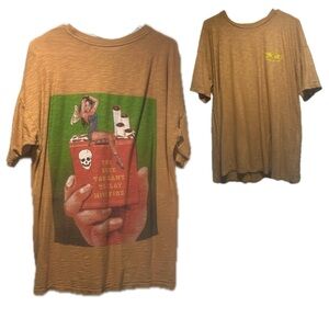 Boys Lie You Sure You Want to Play With Fire Oversized T Shirt EUC